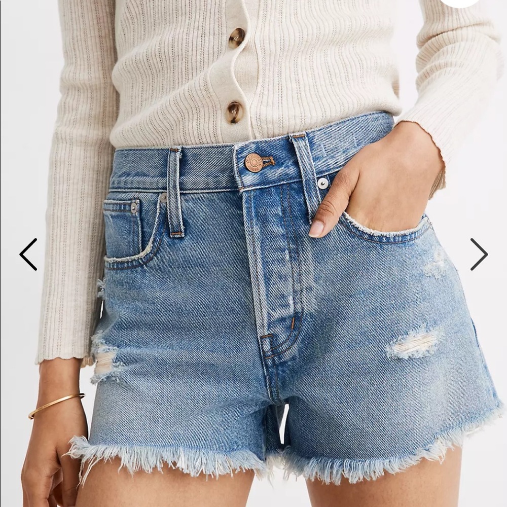 MADEWELL Relaxed Fit Denim Shorts 25 foxglen wash